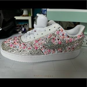 Nike Sparkly Bedazzled Air Force Ones